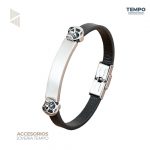 Pulsera de caballero – Skull Steel Leather–  C166