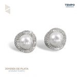 Aritos hecho de plata 925 - PERLA REDONDA AA153