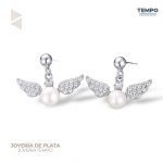 Aritos hecho de plata 925 - ANGEL PERLADO  AA155