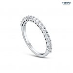 Churumbela Clásica Pavé – Oro con moissanitas redondas de brillo continuo – BB10 - Imagen 3