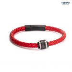 Pulsera hecha de Cuero con dije de titanio - CL02 - Imagen 2