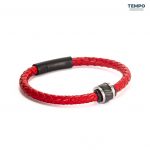 Pulsera hecha de Cuero con dije de titanio - CL02 - Imagen 3
