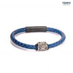 Pulsera hecha de Cuero con dije de titanio - CL03 - Imagen 2