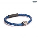 Pulsera hecha de Cuero con dije de titanio - CL03 - Imagen 3