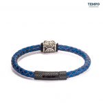 Pulsera hecha de Cuero con dije de titanio - CL03 - Imagen 5