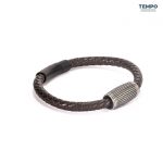 Pulsera hecha de Cuero con dije de titanio - CL04 - Imagen 3