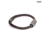 Pulsera hecha de Cuero con dije de titanio - CL04 - Imagen 4