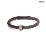 Pulsera hecha de Cuero con dije de titanio - CL07 - Imagen 2