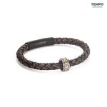 Pulsera hecha de Cuero con dije de titanio - CL07 - Imagen 3
