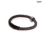 Pulsera hecha de Cuero con dije de titanio - CL07 - Imagen 5