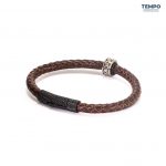 Pulsera hecha de Cuero con dije de titanio - CL06 - Imagen 4