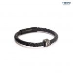 Pulsera hecha de Cuero con dije de titanio - CL01 - Imagen 2
