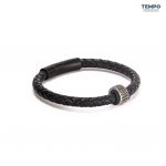 Pulsera hecha de Cuero con dije de titanio - CL01 - Imagen 3