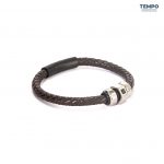 Pulsera hecha de Cuero con dije de titanio - CL08 - Imagen 3
