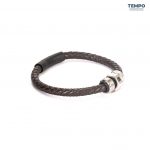 Pulsera hecha de Cuero con dije de titanio - CL08 - Imagen 4