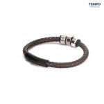 Pulsera hecha de Cuero con dije de titanio - CL08 - Imagen 5