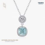 Collar de Plata 925 - COLLAR DE PLATA 925 –  COLLAR AQUAMARINA C218