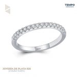 ANILLO HECHO DE PLATA 925  - CHURUMBELA DE PLATA - MITAD CUERPO PAVE - AB21