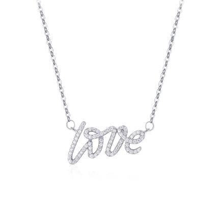 Collar de Plata 925 - COLLAR DE PLATA 925 –  COLLAR LOVE C219