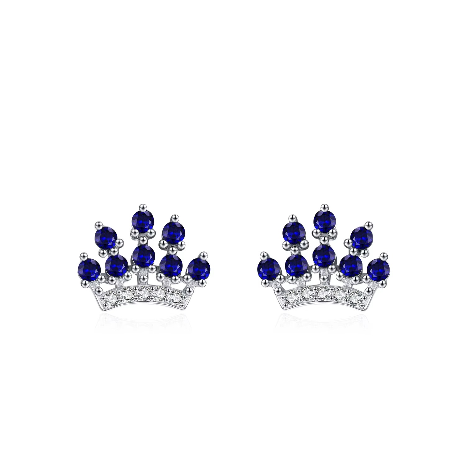 WhatsApp Image 2026-10-18 at 12.09.46 PM (4) Aritos hecho de plata 925 - CORONA GEMAS AZULES AA170 - Imagen 1